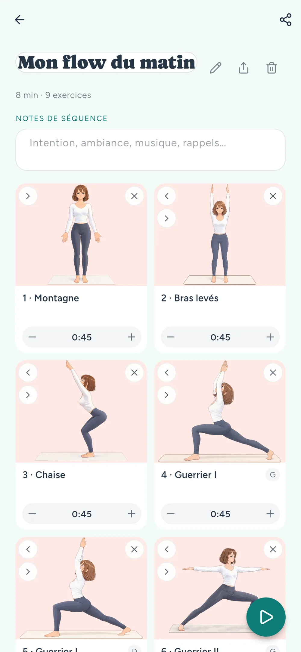 Le constructeur : une séquence personnelle et ses postures